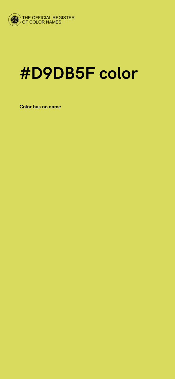 #D9DB5F color image