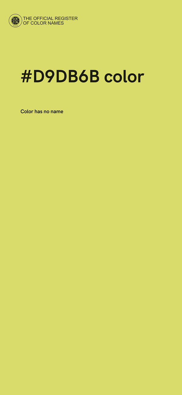 #D9DB6B color image
