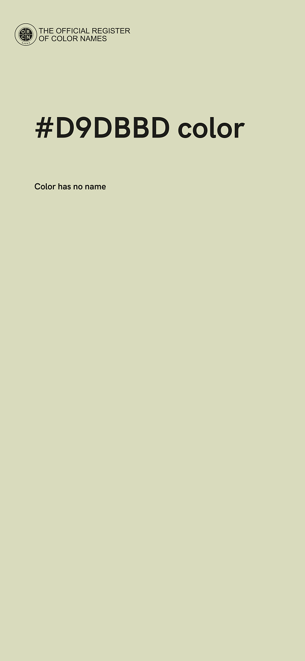 #D9DBBD color image