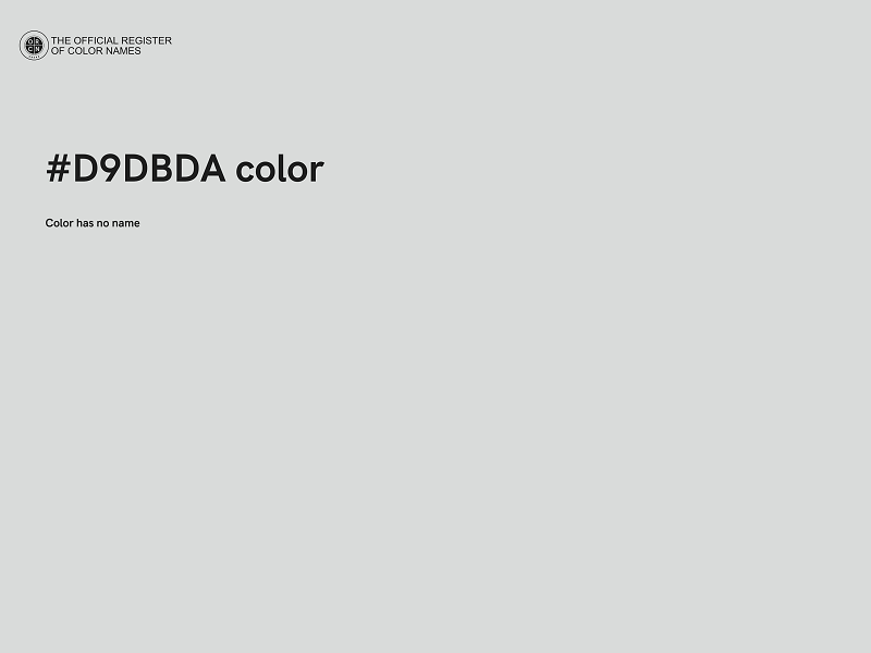 #D9DBDA color image