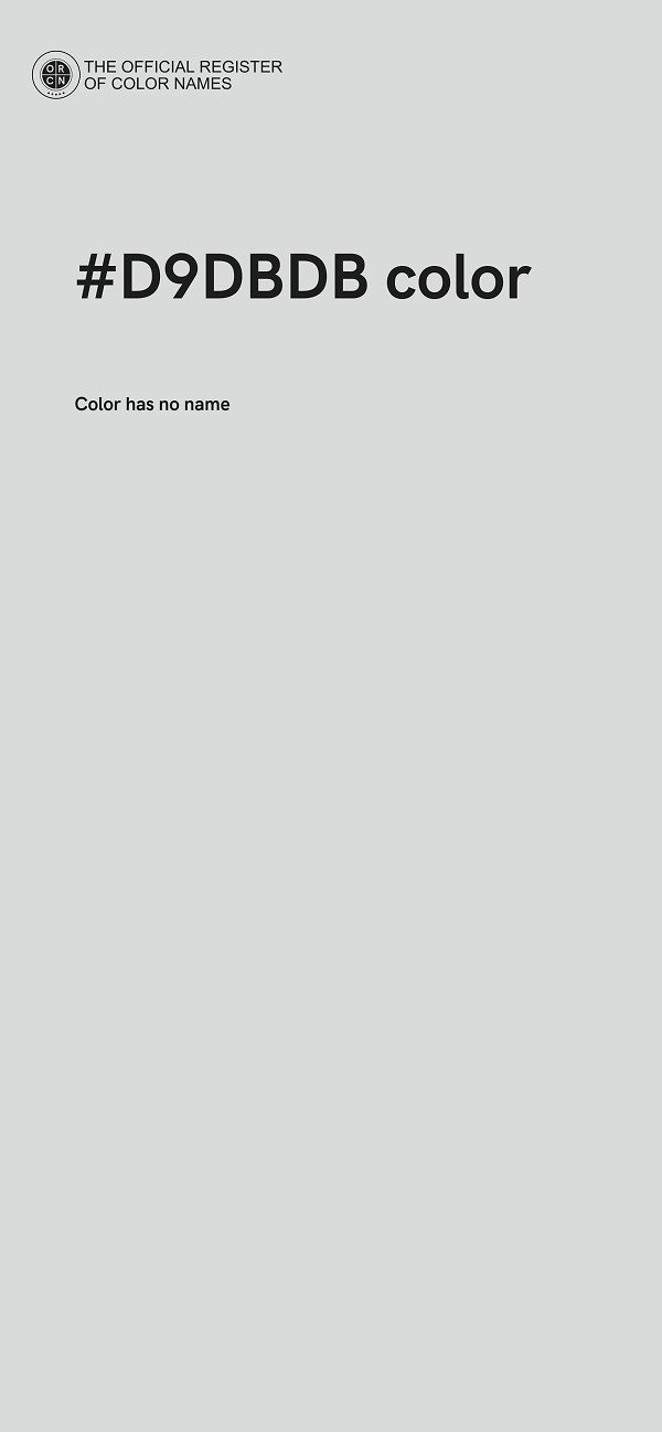 #D9DBDB color image