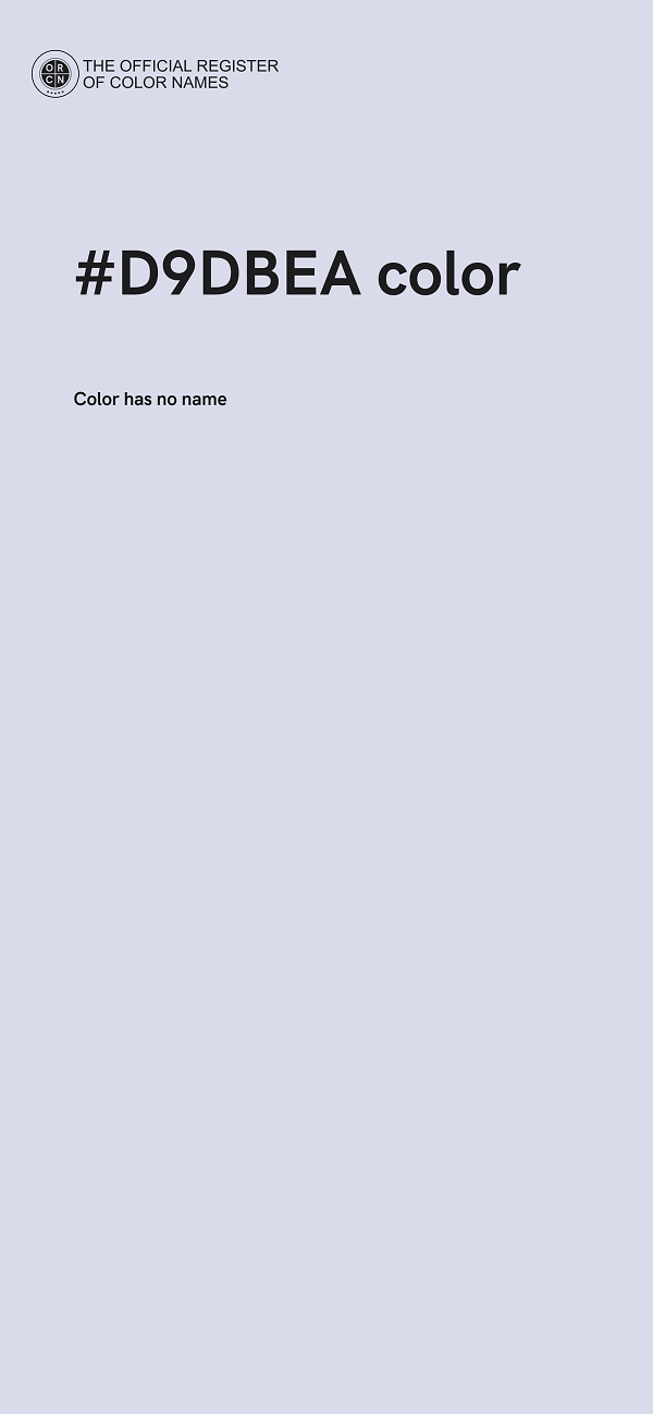 #D9DBEA color image