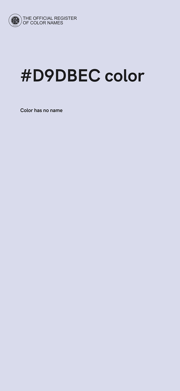 #D9DBEC color image
