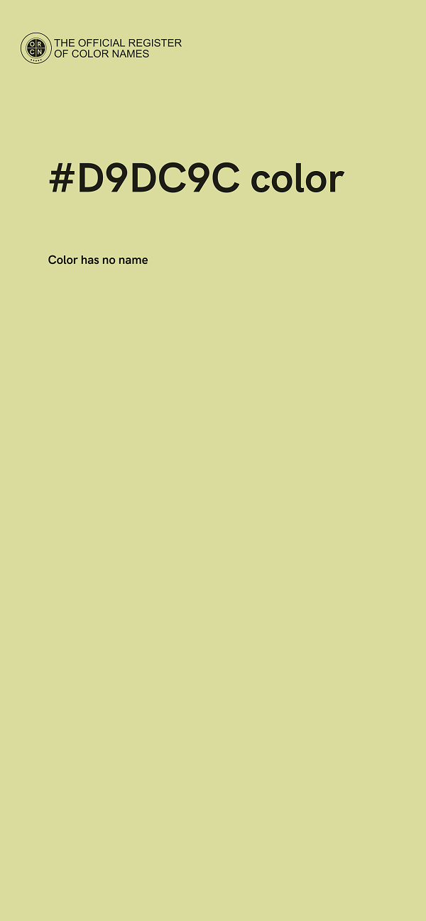 #D9DC9C color image