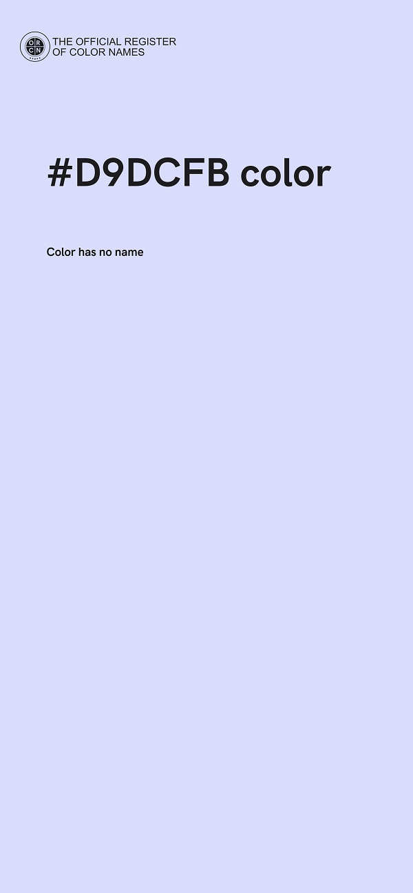 #D9DCFB color image