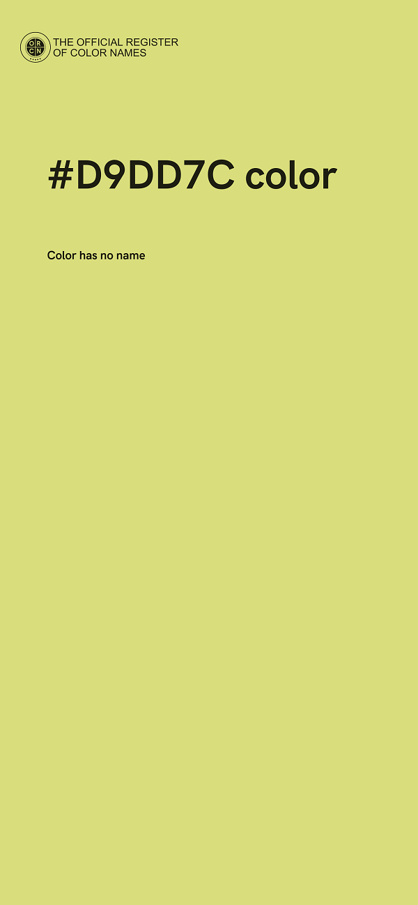#D9DD7C color image