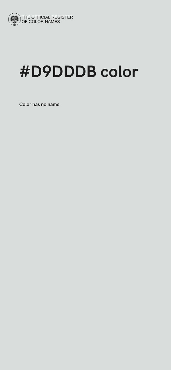 #D9DDDB color image