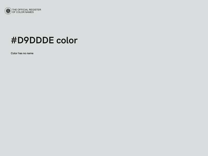 #D9DDDE color image