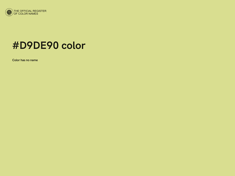 #D9DE90 color image