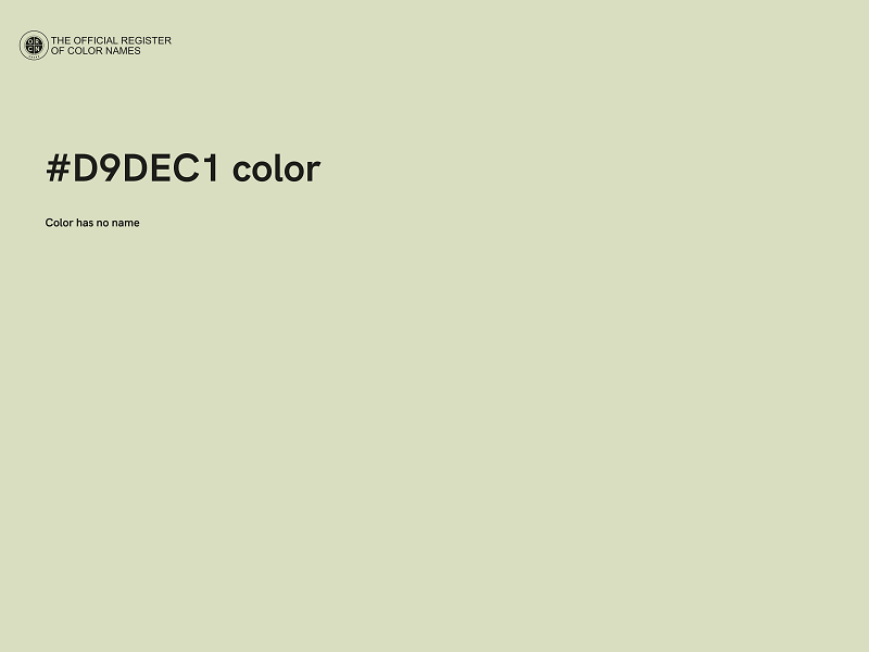 #D9DEC1 color image