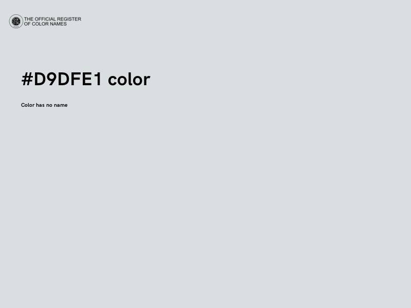 #D9DFE1 color image