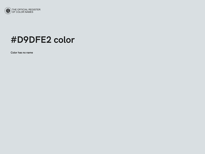 #D9DFE2 color image