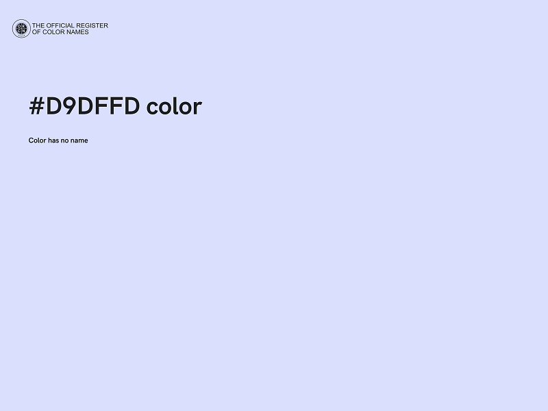 #D9DFFD color image