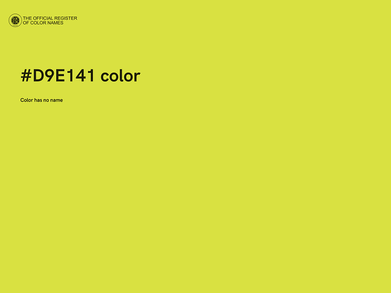 #D9E141 color image