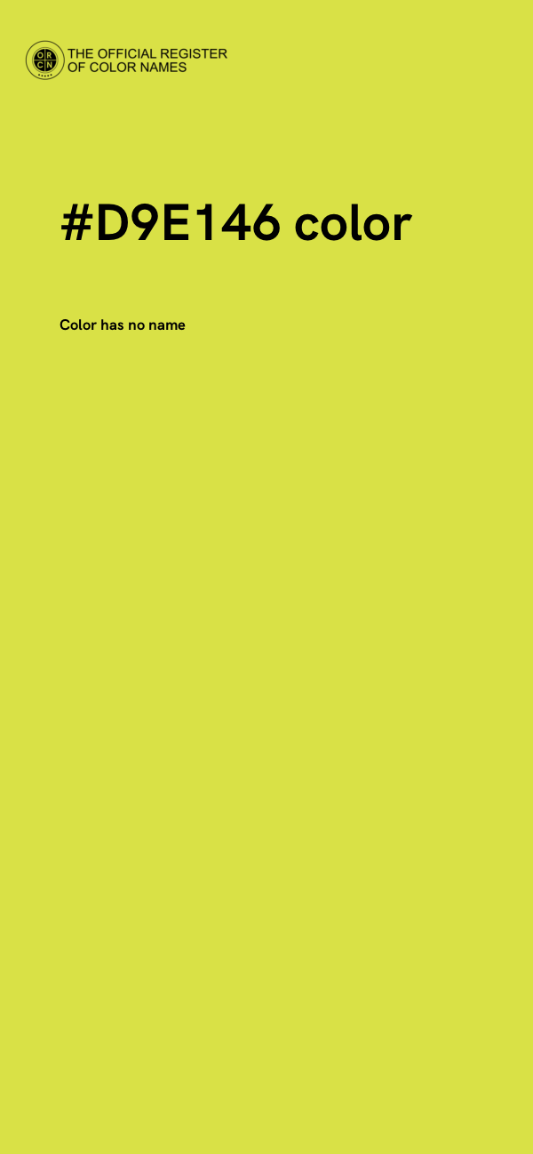 #D9E146 color image