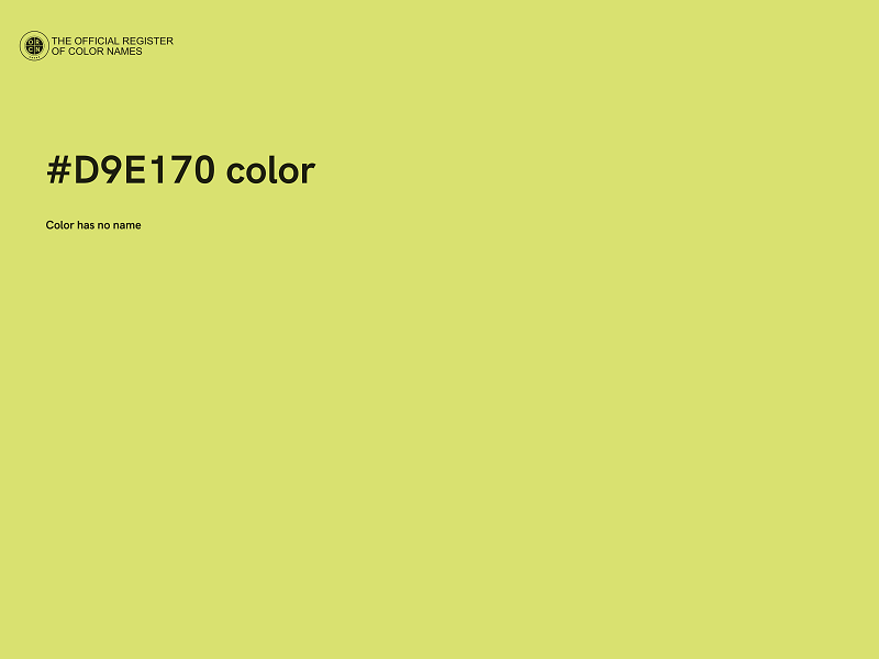 #D9E170 color image