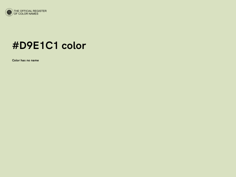 #D9E1C1 color image