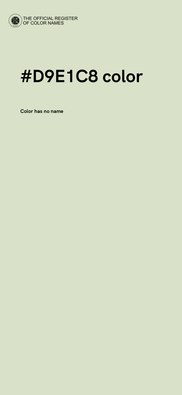#D9E1C8 color image