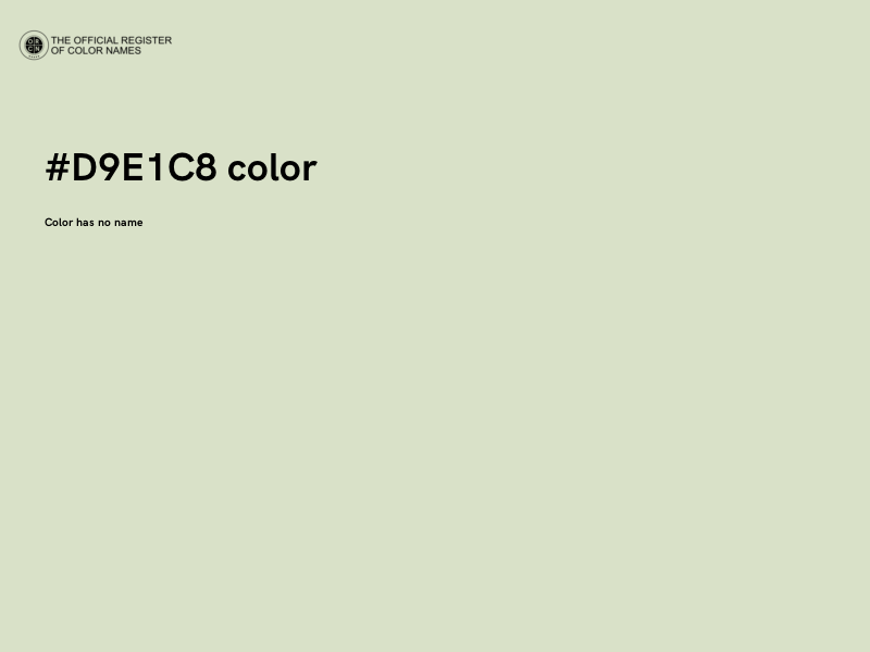 #D9E1C8 color image