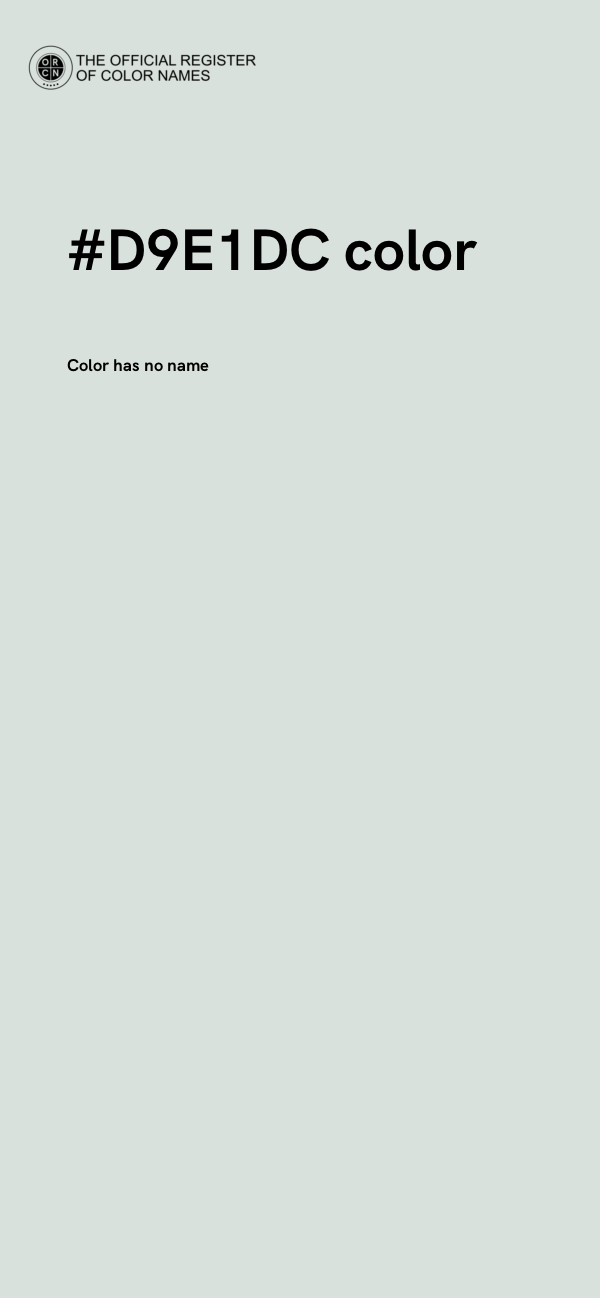 #D9E1DC color image