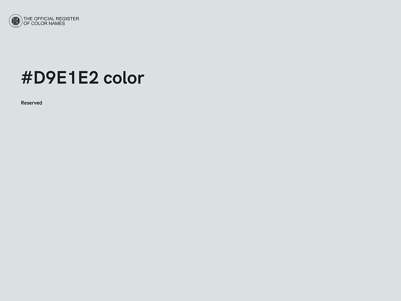 #D9E1E2 color image