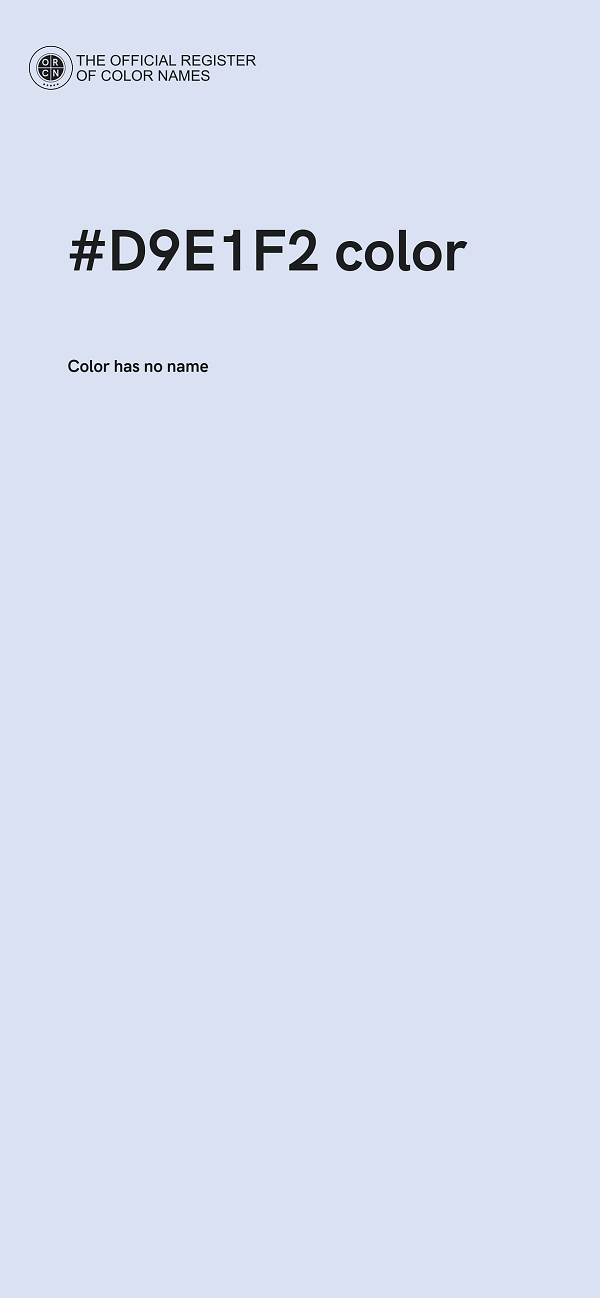 #D9E1F2 color image