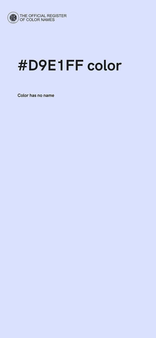 #D9E1FF color image