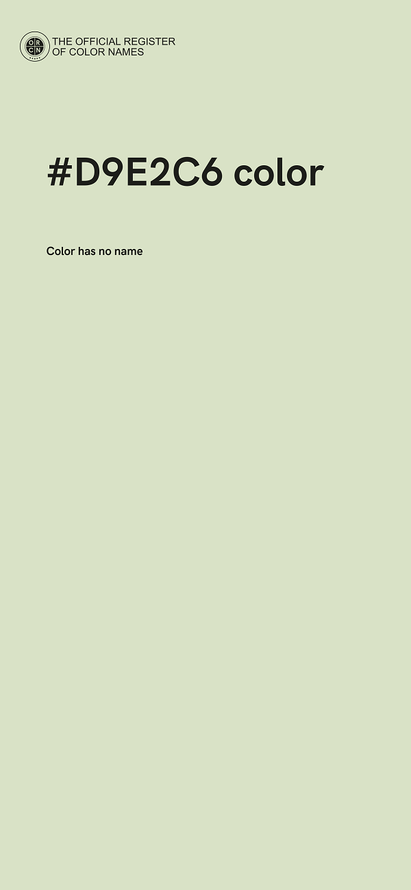 #D9E2C6 color image