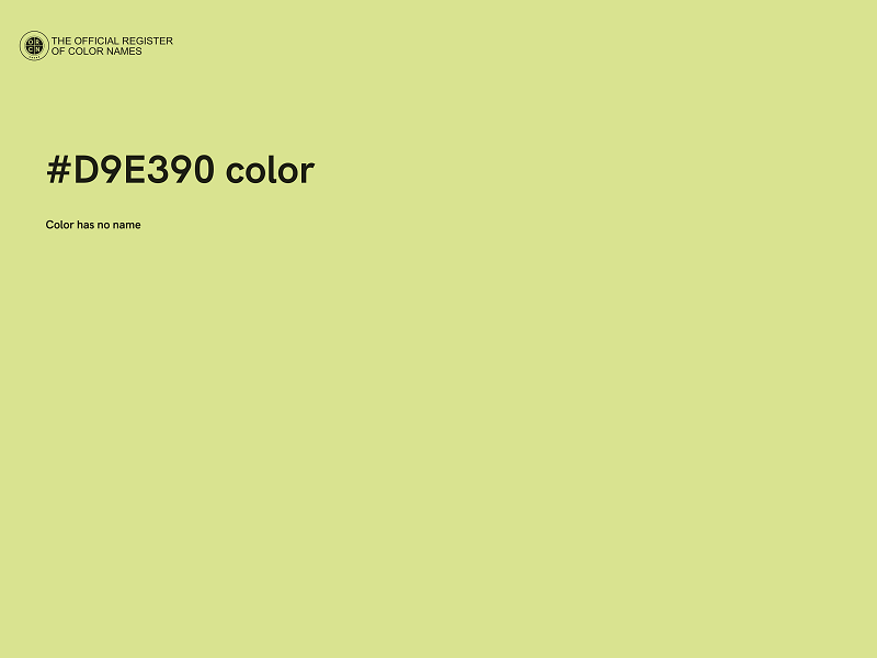 #D9E390 color image