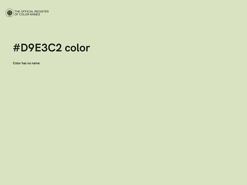 #D9E3C2 color image