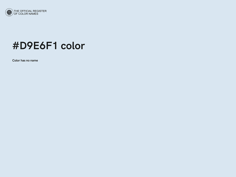 #D9E6F1 color image