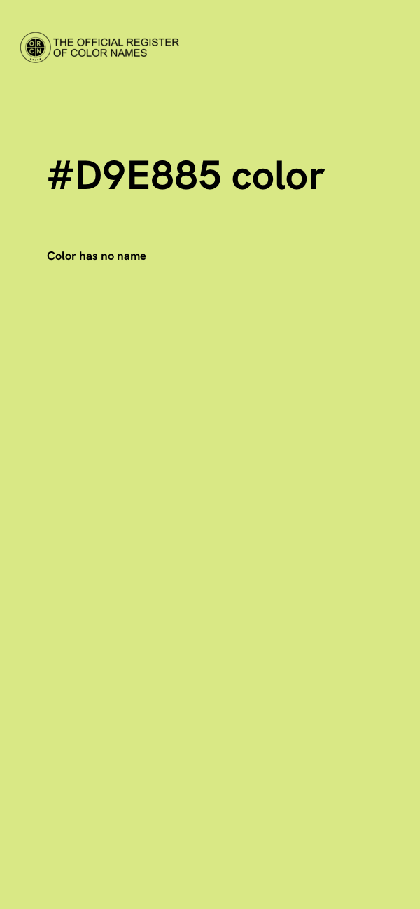 #D9E885 color image