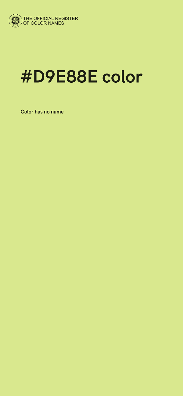 #D9E88E color image