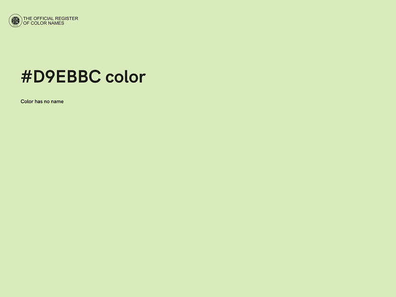 #D9EBBC color image