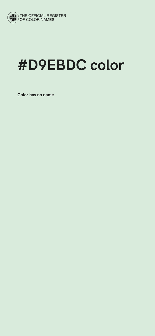 #D9EBDC color image