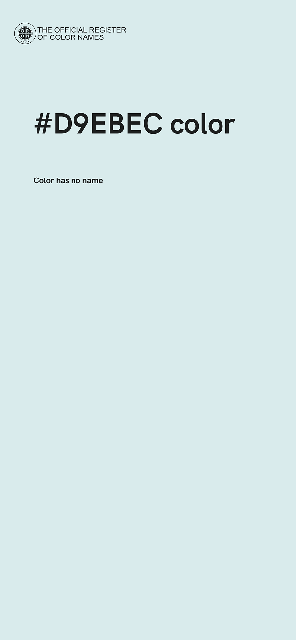 #D9EBEC color image