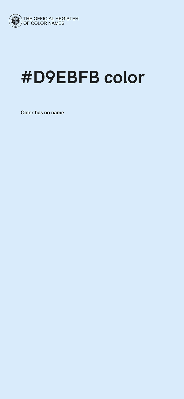 #D9EBFB color image