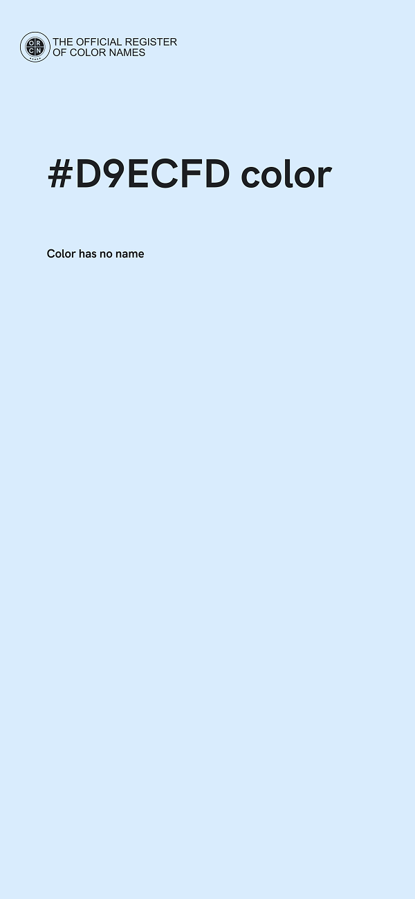 #D9ECFD color image