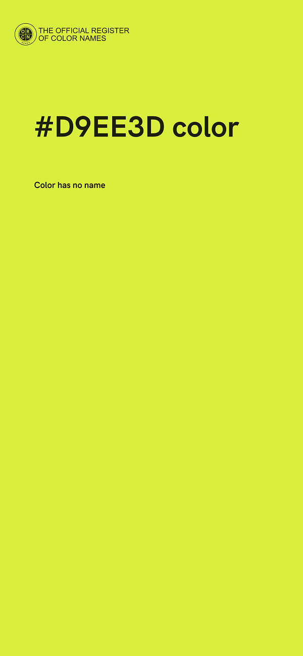 #D9EE3D color image