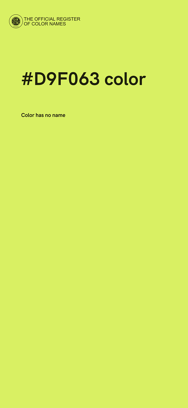 #D9F063 color image