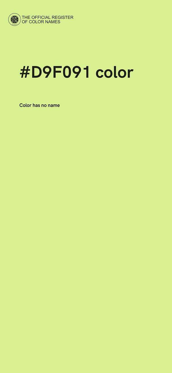 #D9F091 color image