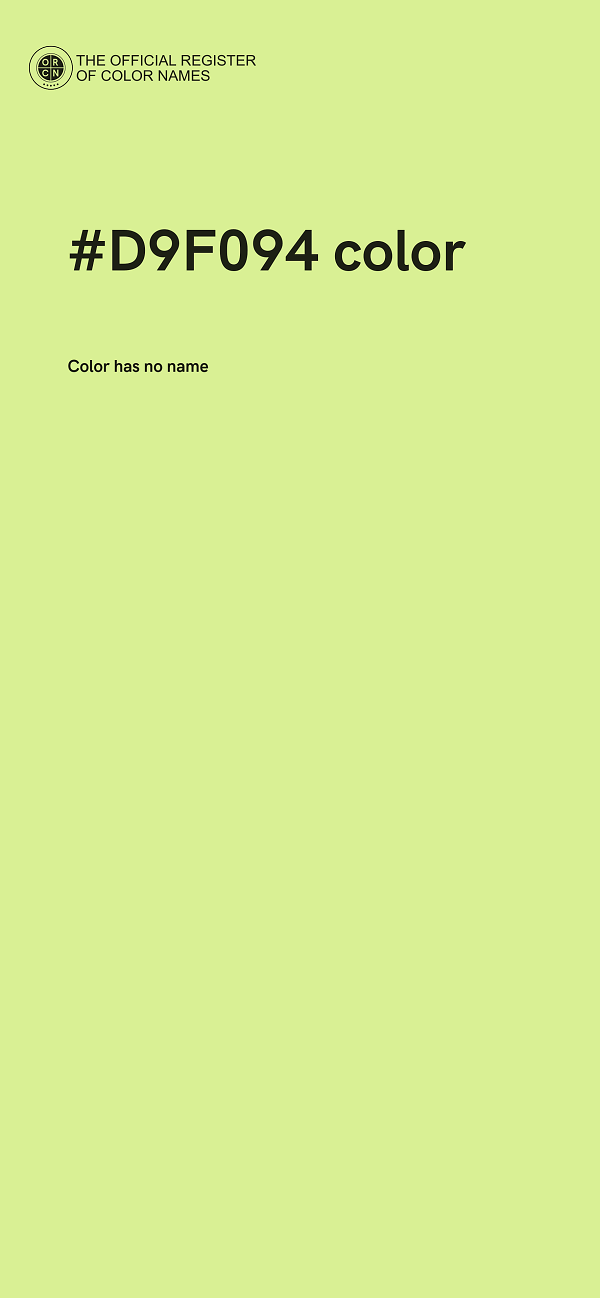 #D9F094 color image