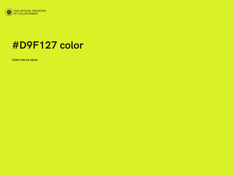 #D9F127 color image