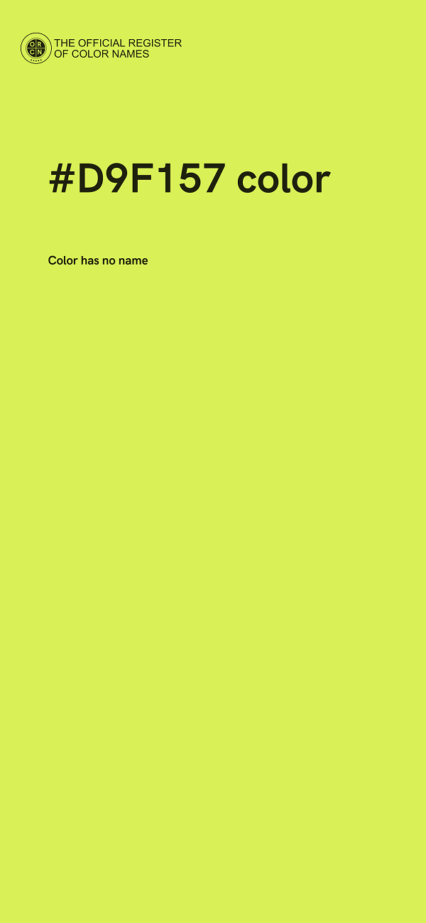 #D9F157 color image