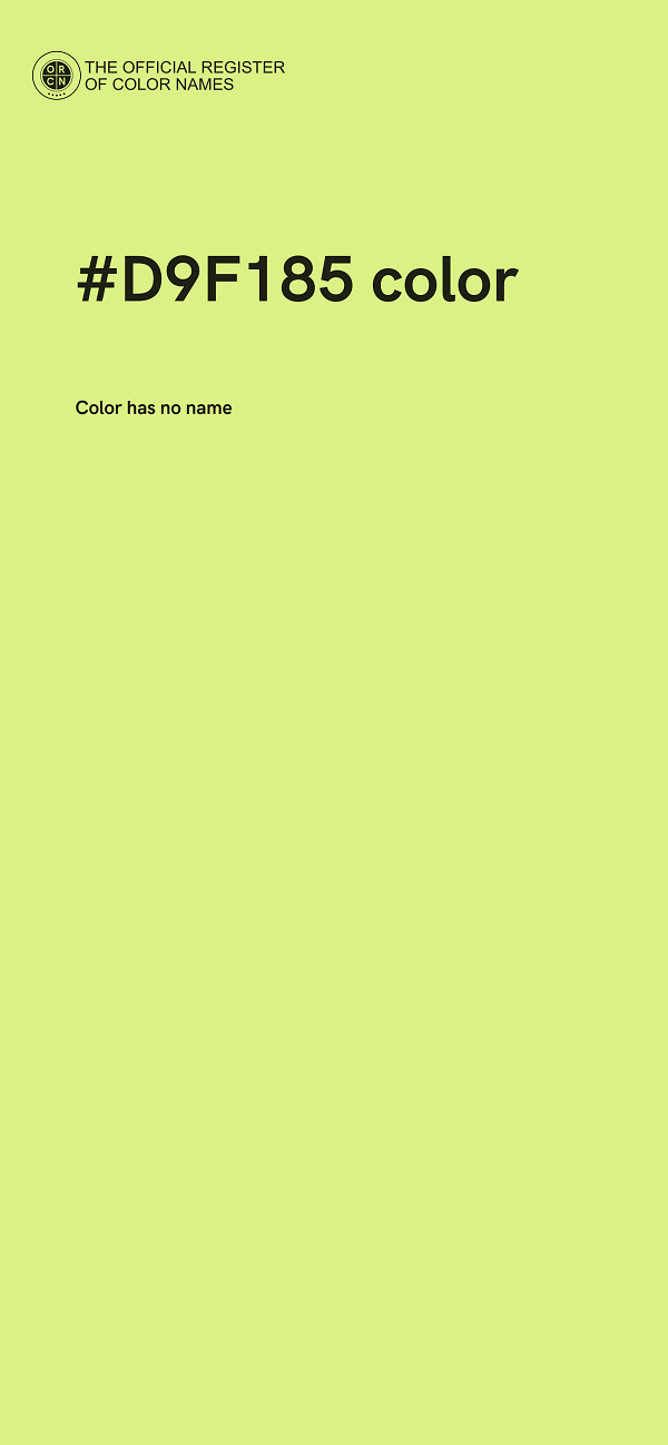 #D9F185 color image
