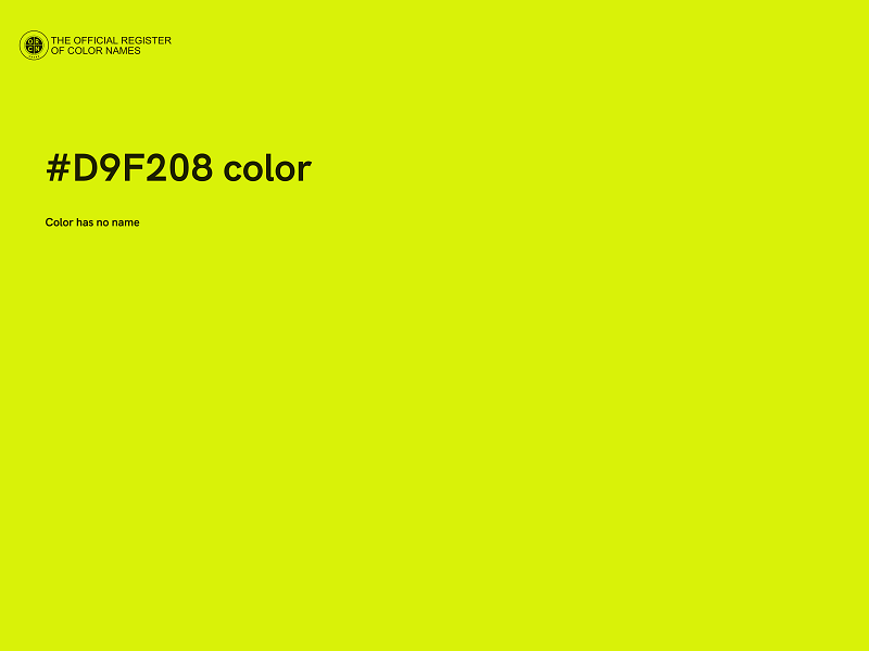 #D9F208 color image