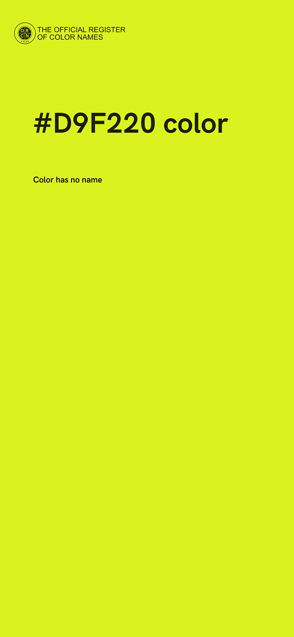 #D9F220 color image