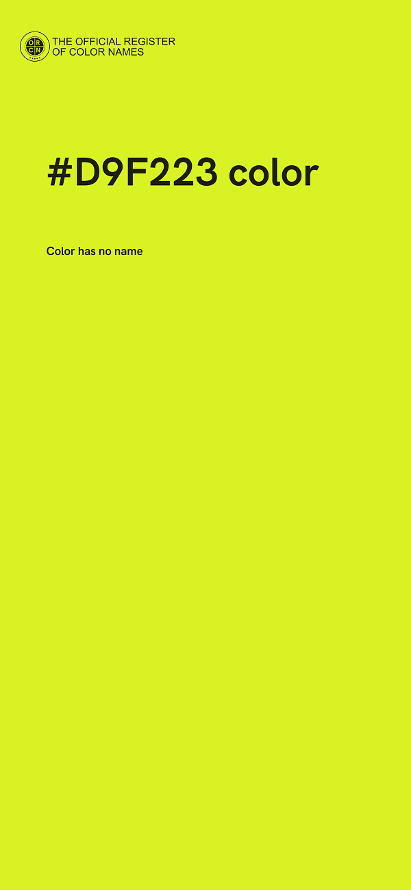 #D9F223 color image