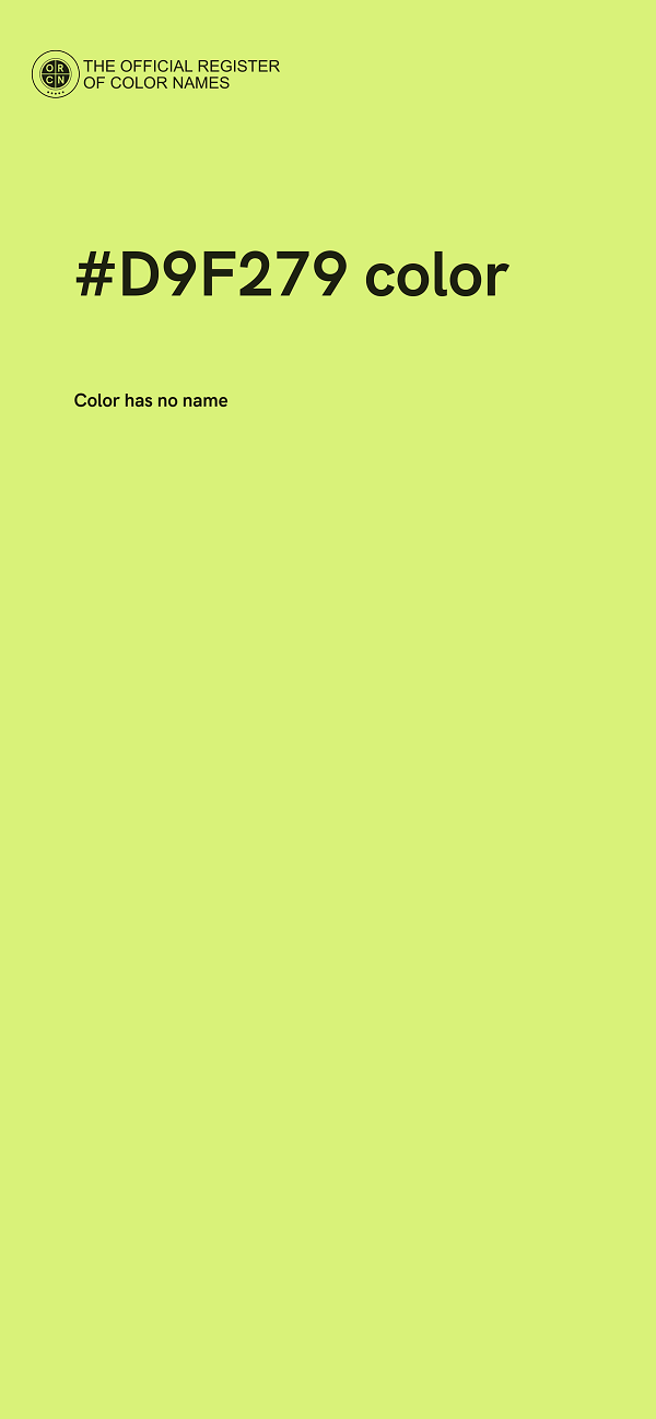 #D9F279 color image