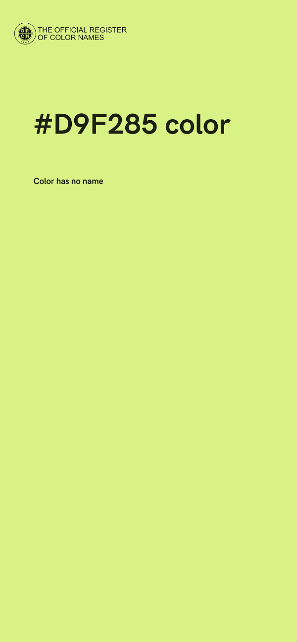 #D9F285 color image